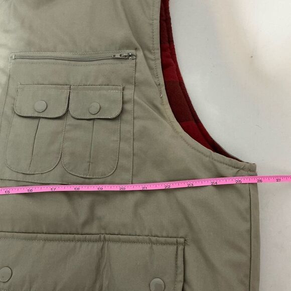 Eagles Ridge Outfitters Mens  Flannel Lined Vest -(Fishing / Hunting) size 1X - Picture 6 of 7